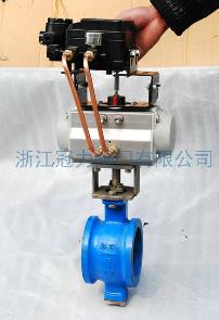 氣動V型調節球閥一氣呵成